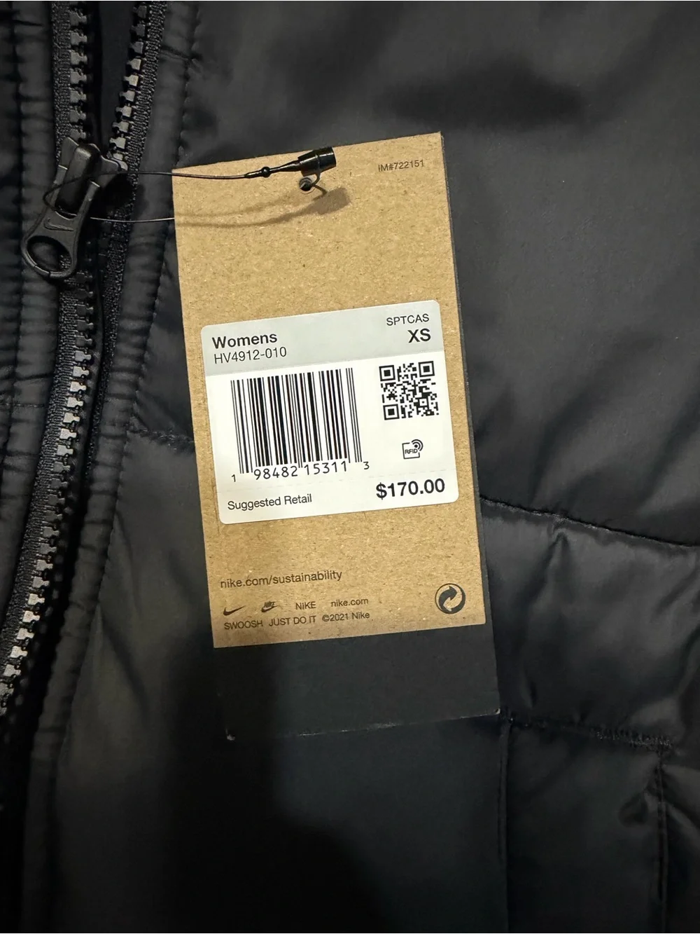 Nike Sportswear Therma Fit Long Hooded Puffer Jacket Loose Parka HV4912-010